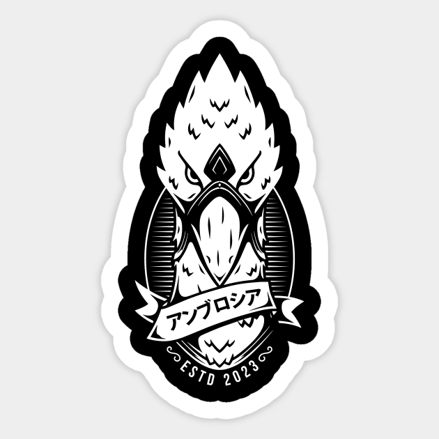 White-Winged Chocobo Sticker by Alundrart